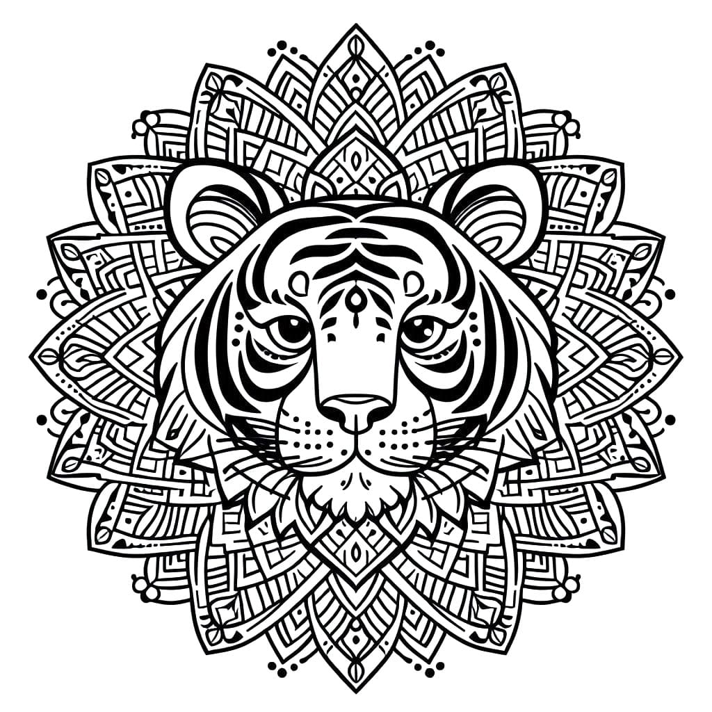 Mandalas Tigre 39
